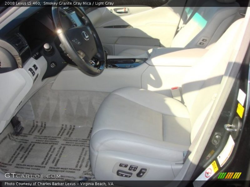 Smokey Granite Gray Mica / Light Gray 2008 Lexus LS 460