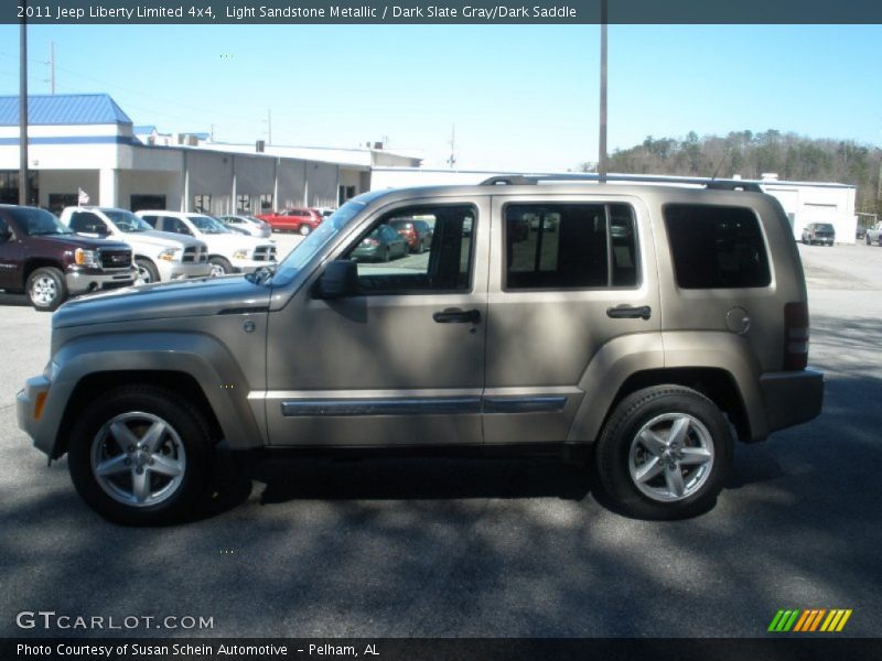 Light Sandstone Metallic / Dark Slate Gray/Dark Saddle 2011 Jeep Liberty Limited 4x4