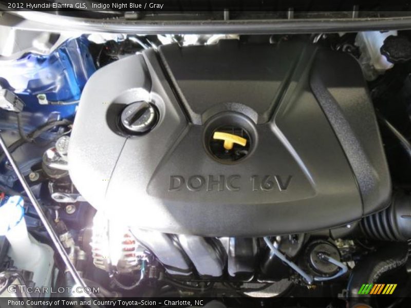 Indigo Night Blue / Gray 2012 Hyundai Elantra GLS