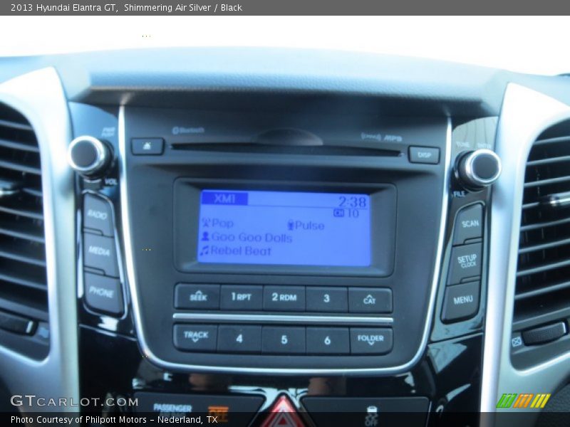 Shimmering Air Silver / Black 2013 Hyundai Elantra GT