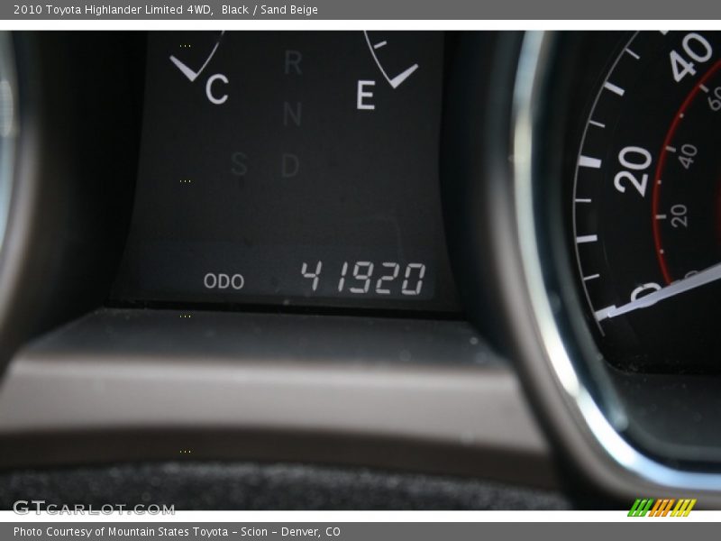 Black / Sand Beige 2010 Toyota Highlander Limited 4WD