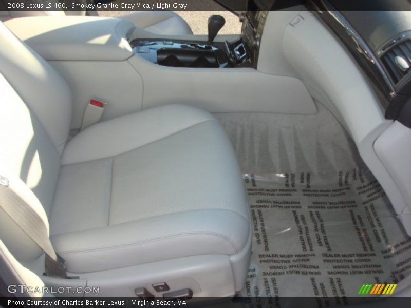 Smokey Granite Gray Mica / Light Gray 2008 Lexus LS 460