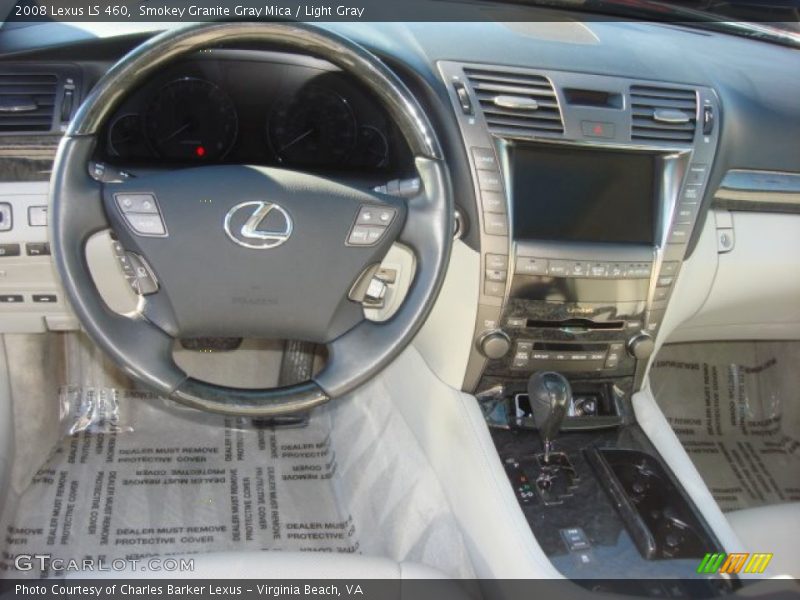 Smokey Granite Gray Mica / Light Gray 2008 Lexus LS 460