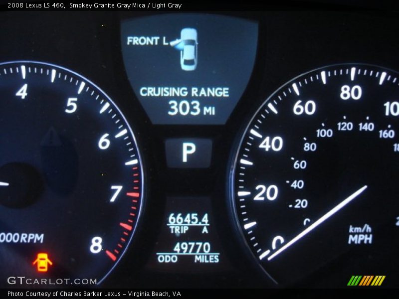 Smokey Granite Gray Mica / Light Gray 2008 Lexus LS 460