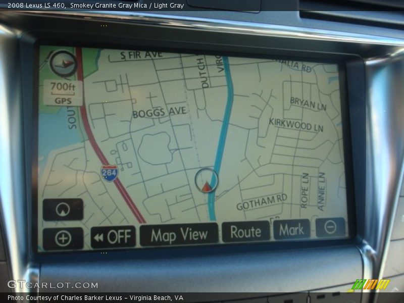 Smokey Granite Gray Mica / Light Gray 2008 Lexus LS 460