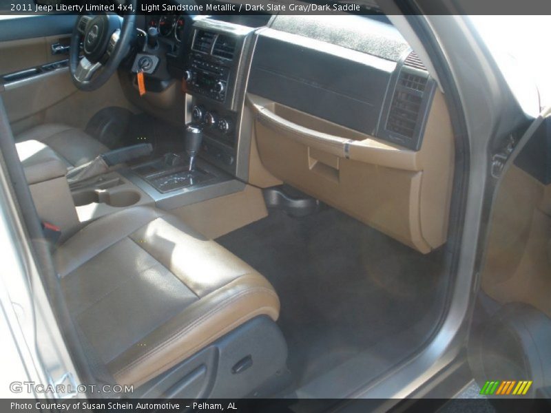 Light Sandstone Metallic / Dark Slate Gray/Dark Saddle 2011 Jeep Liberty Limited 4x4