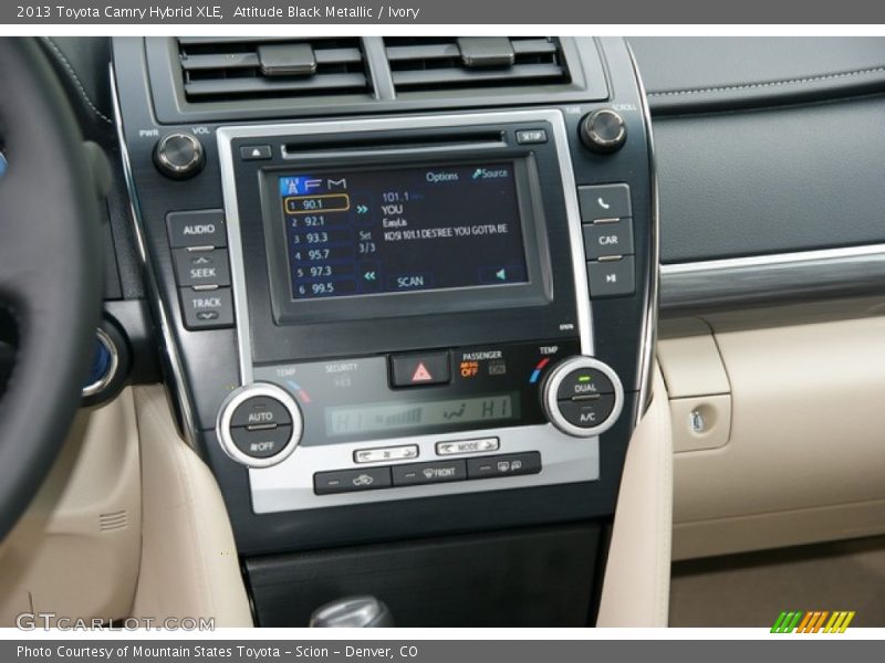 Attitude Black Metallic / Ivory 2013 Toyota Camry Hybrid XLE