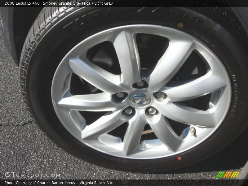 Smokey Granite Gray Mica / Light Gray 2008 Lexus LS 460