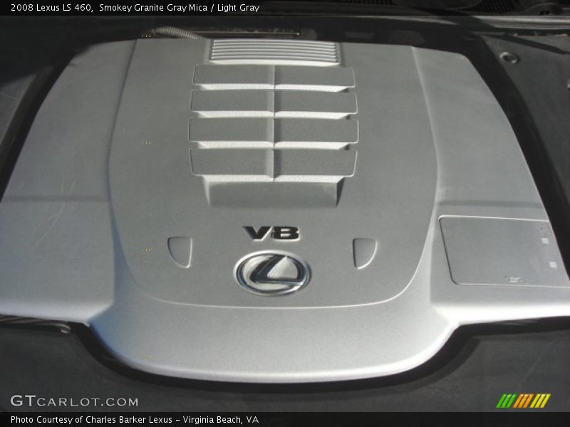 Smokey Granite Gray Mica / Light Gray 2008 Lexus LS 460