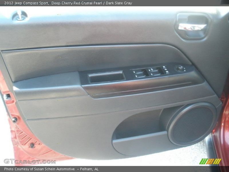 Deep Cherry Red Crystal Pearl / Dark Slate Gray 2012 Jeep Compass Sport