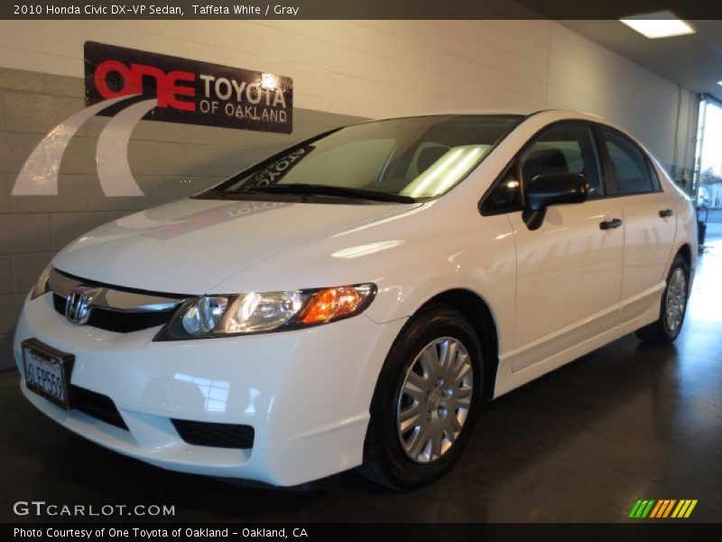 Taffeta White / Gray 2010 Honda Civic DX-VP Sedan