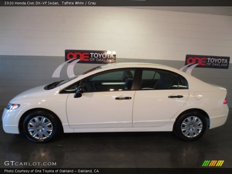 Taffeta White / Gray 2010 Honda Civic DX-VP Sedan
