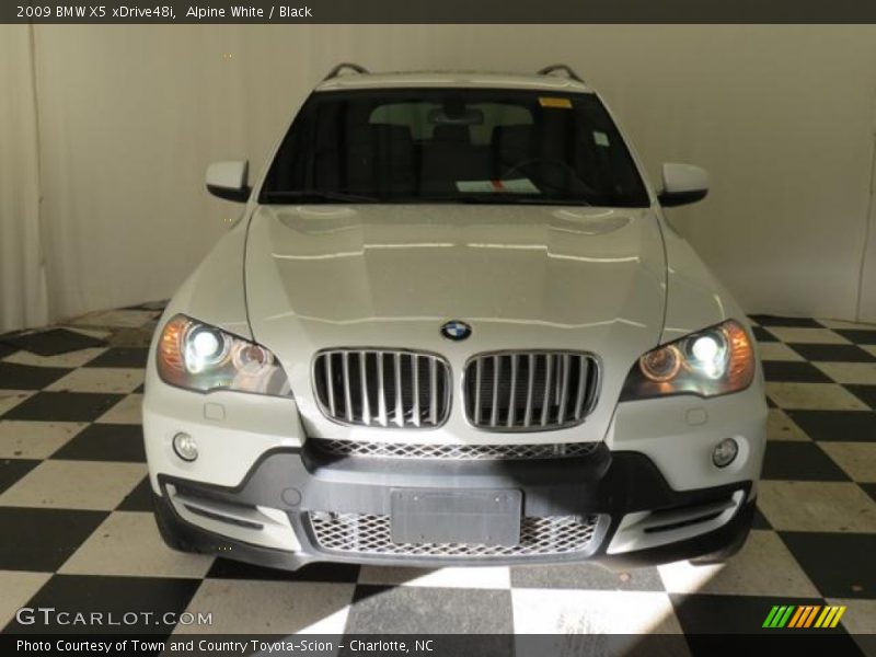 Alpine White / Black 2009 BMW X5 xDrive48i