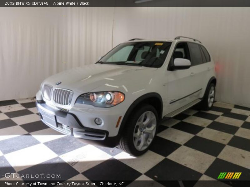 Alpine White / Black 2009 BMW X5 xDrive48i