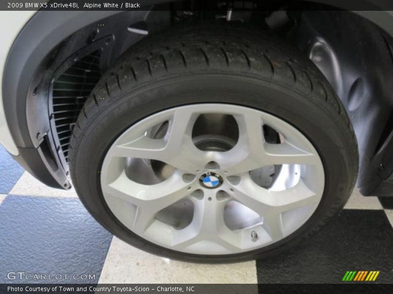 Alpine White / Black 2009 BMW X5 xDrive48i
