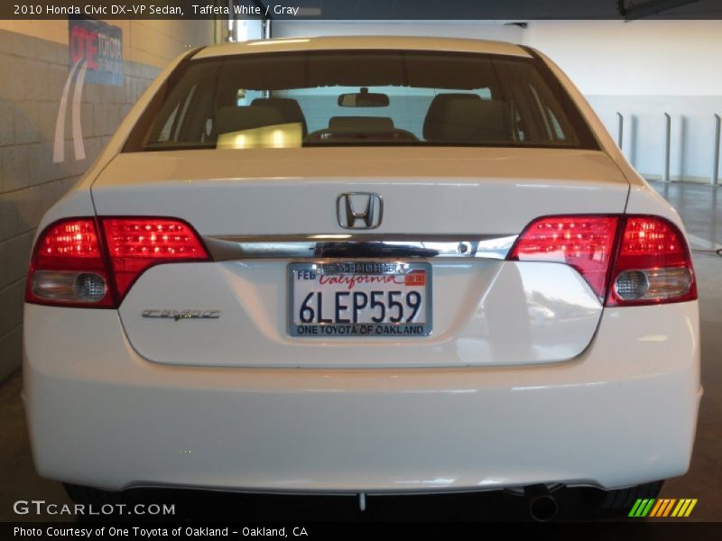 Taffeta White / Gray 2010 Honda Civic DX-VP Sedan