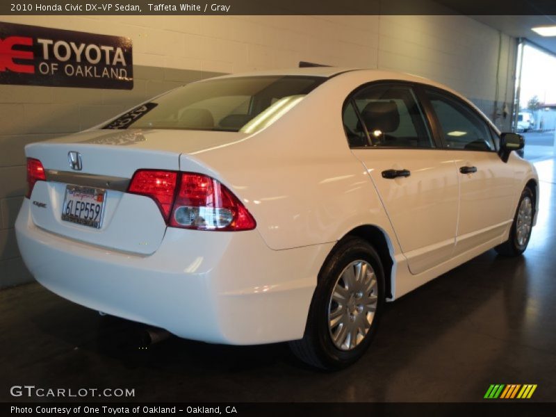 Taffeta White / Gray 2010 Honda Civic DX-VP Sedan