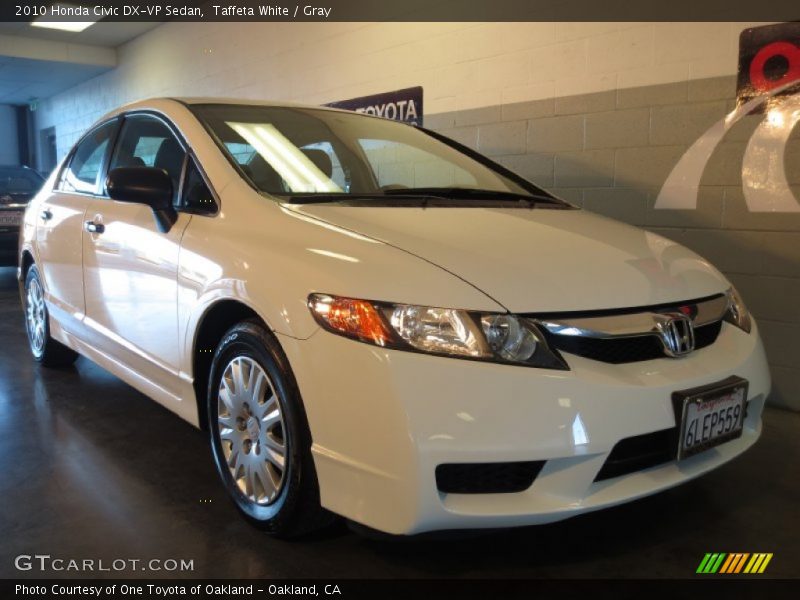 Taffeta White / Gray 2010 Honda Civic DX-VP Sedan