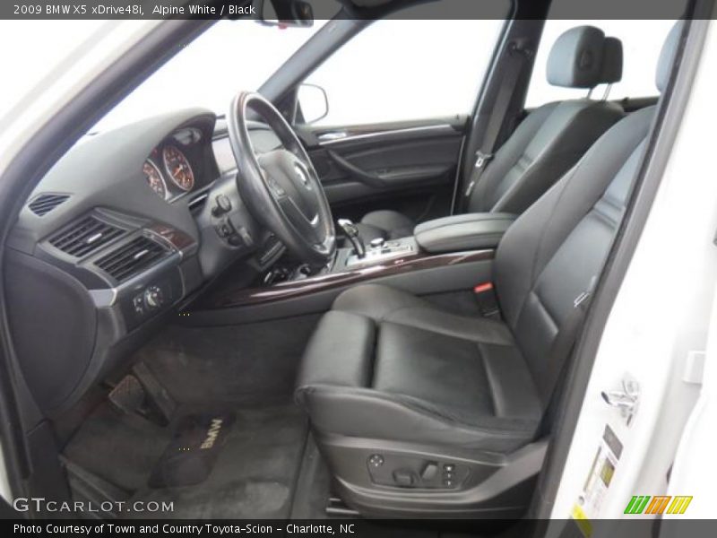 Alpine White / Black 2009 BMW X5 xDrive48i