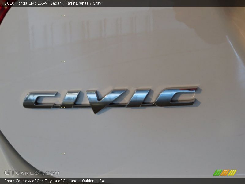 Taffeta White / Gray 2010 Honda Civic DX-VP Sedan