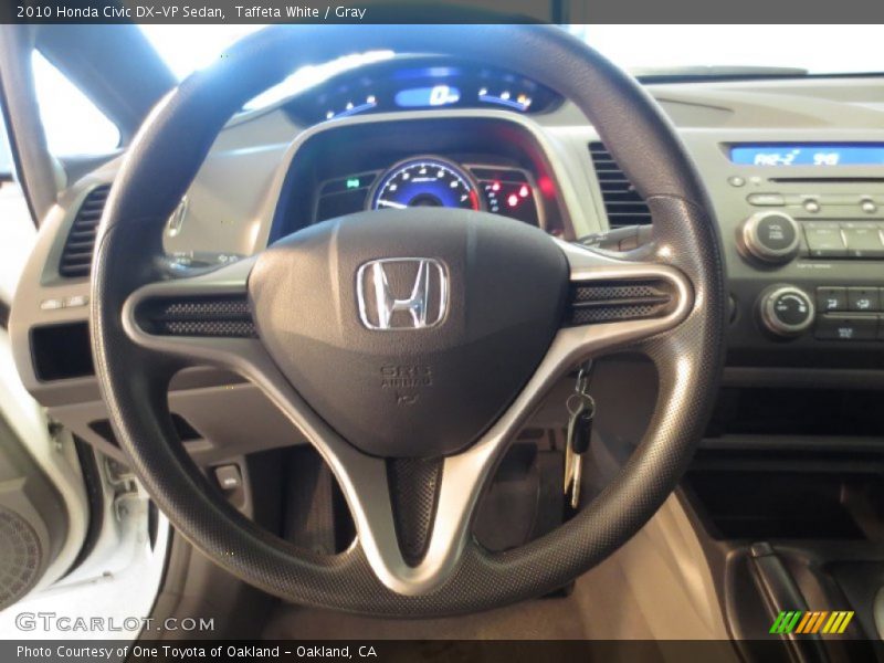 Taffeta White / Gray 2010 Honda Civic DX-VP Sedan