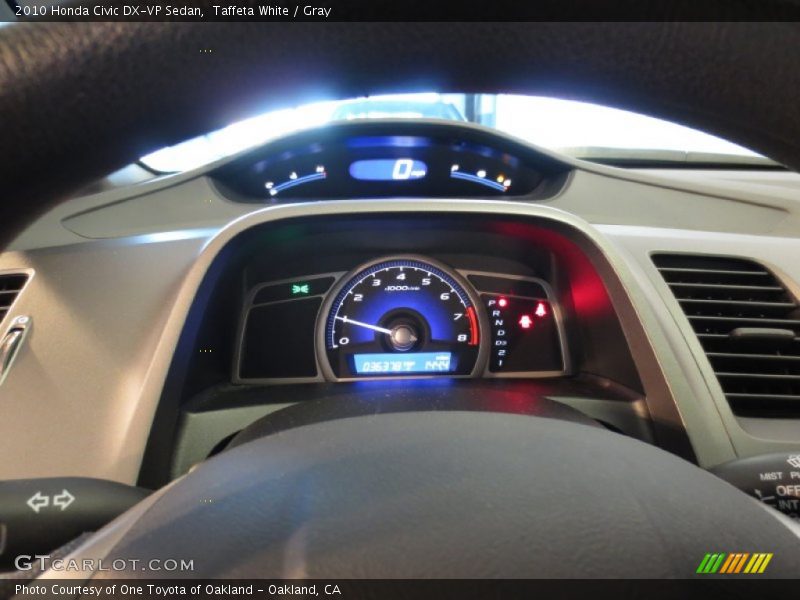 Taffeta White / Gray 2010 Honda Civic DX-VP Sedan