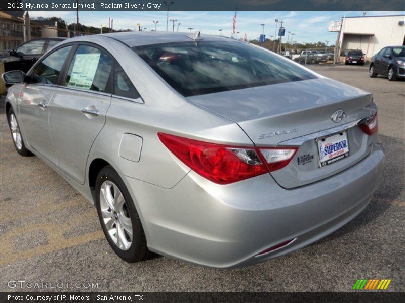 Radiant Silver / Gray 2013 Hyundai Sonata Limited