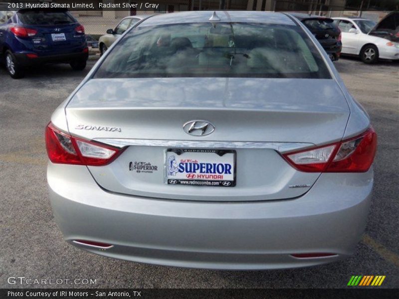 Radiant Silver / Gray 2013 Hyundai Sonata Limited