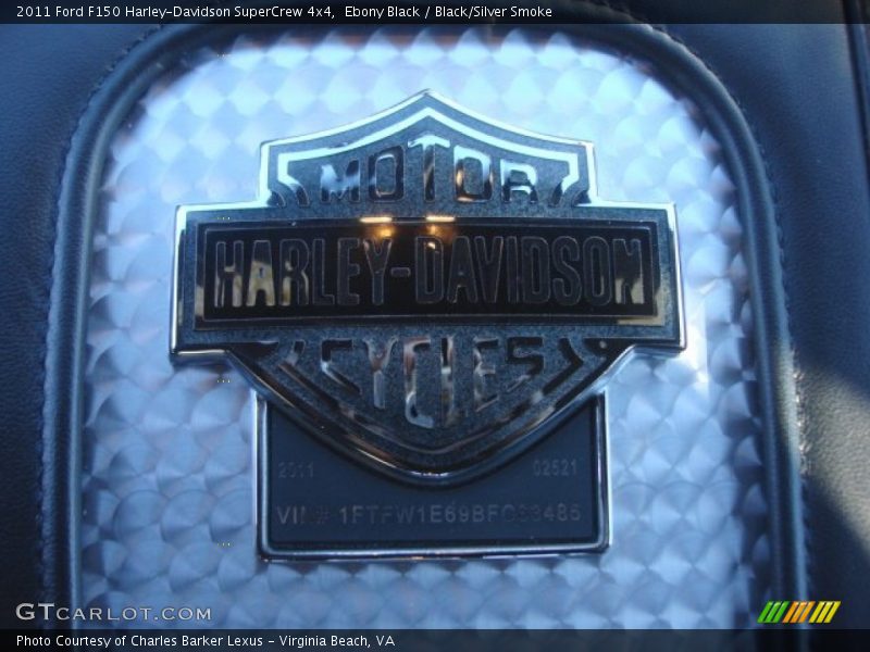 Ebony Black / Black/Silver Smoke 2011 Ford F150 Harley-Davidson SuperCrew 4x4