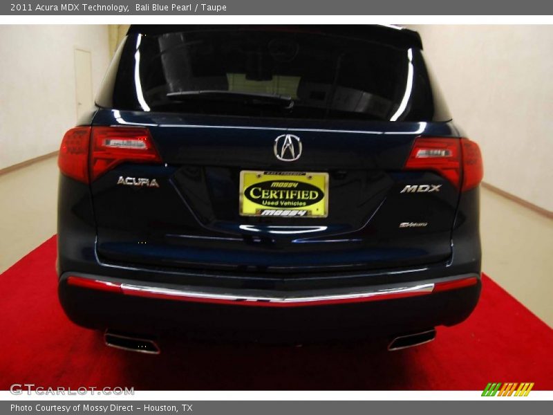 Bali Blue Pearl / Taupe 2011 Acura MDX Technology