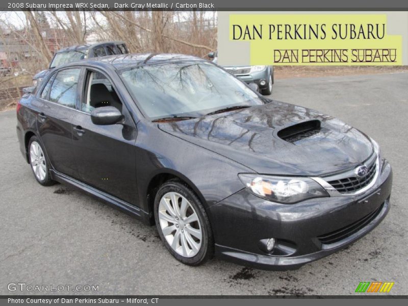 Dark Gray Metallic / Carbon Black 2008 Subaru Impreza WRX Sedan