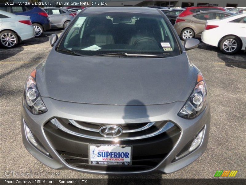 Titanium Gray Metallic / Black 2013 Hyundai Elantra GT