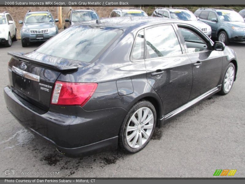 Dark Gray Metallic / Carbon Black 2008 Subaru Impreza WRX Sedan