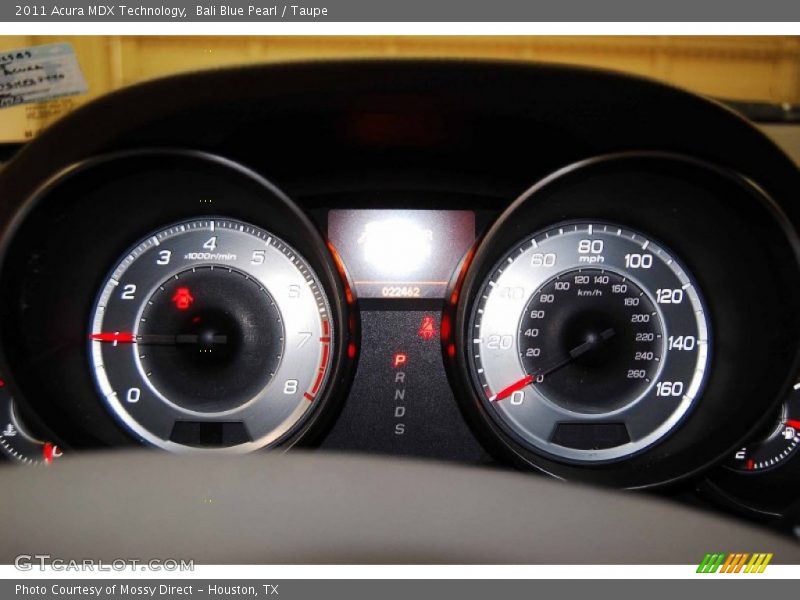 Bali Blue Pearl / Taupe 2011 Acura MDX Technology