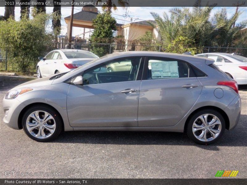 Titanium Gray Metallic / Black 2013 Hyundai Elantra GT