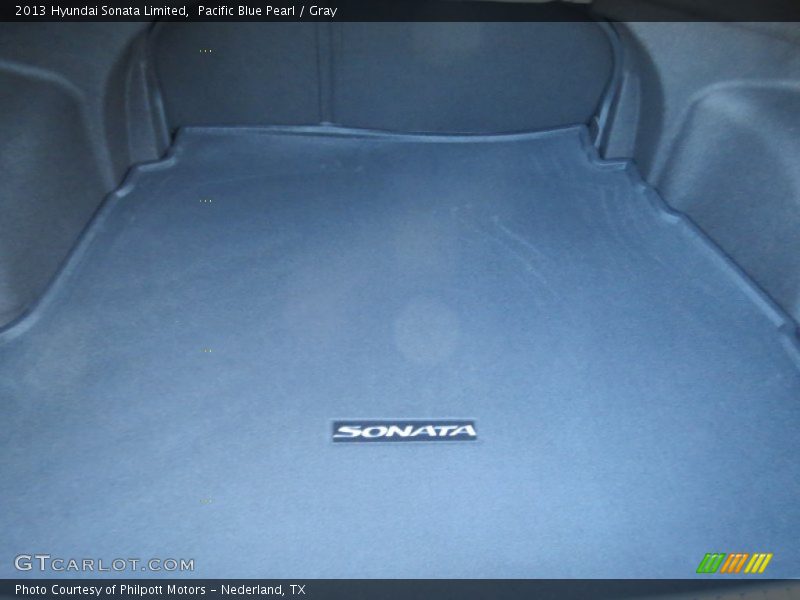 Pacific Blue Pearl / Gray 2013 Hyundai Sonata Limited