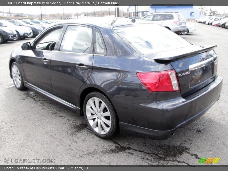 Dark Gray Metallic / Carbon Black 2008 Subaru Impreza WRX Sedan