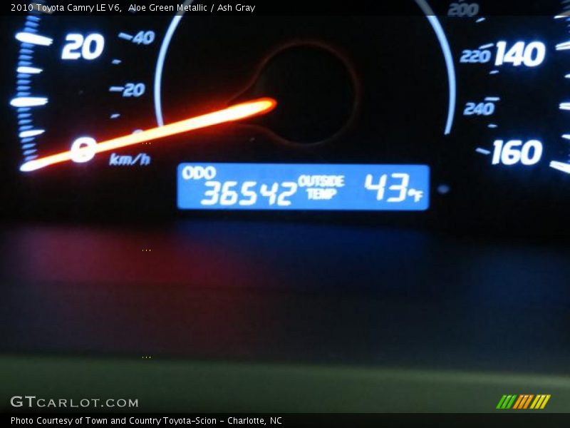 Aloe Green Metallic / Ash Gray 2010 Toyota Camry LE V6