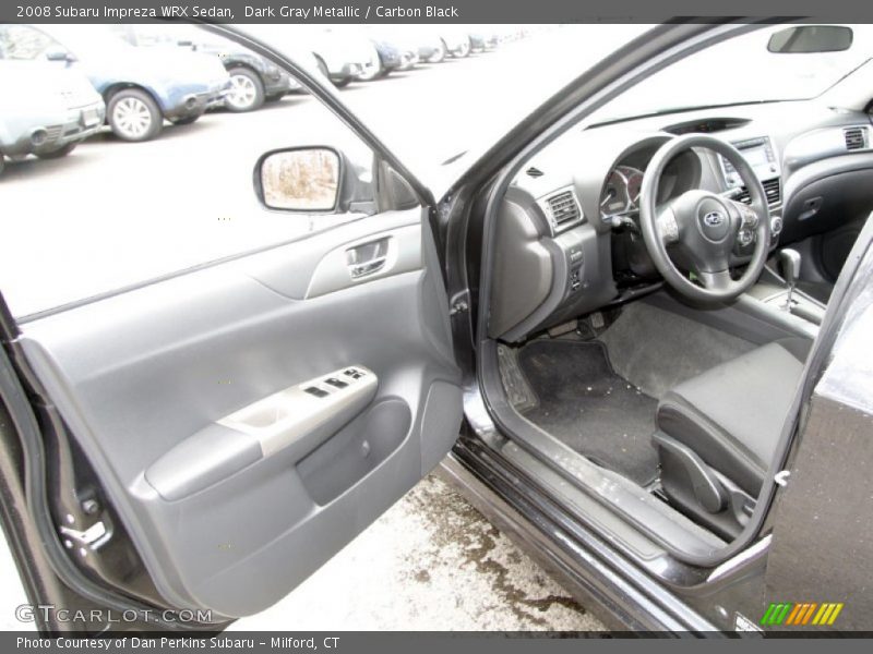 Dark Gray Metallic / Carbon Black 2008 Subaru Impreza WRX Sedan