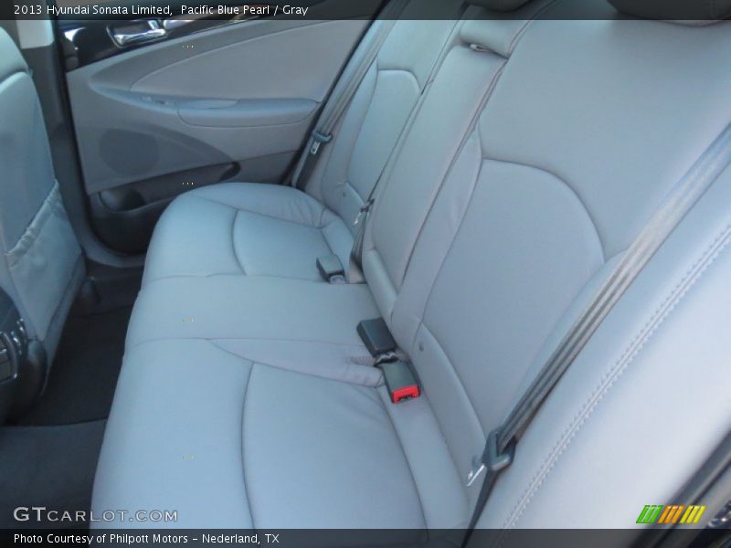 Pacific Blue Pearl / Gray 2013 Hyundai Sonata Limited