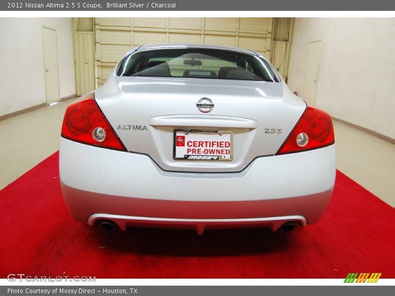 Brilliant Silver / Charcoal 2012 Nissan Altima 2.5 S Coupe