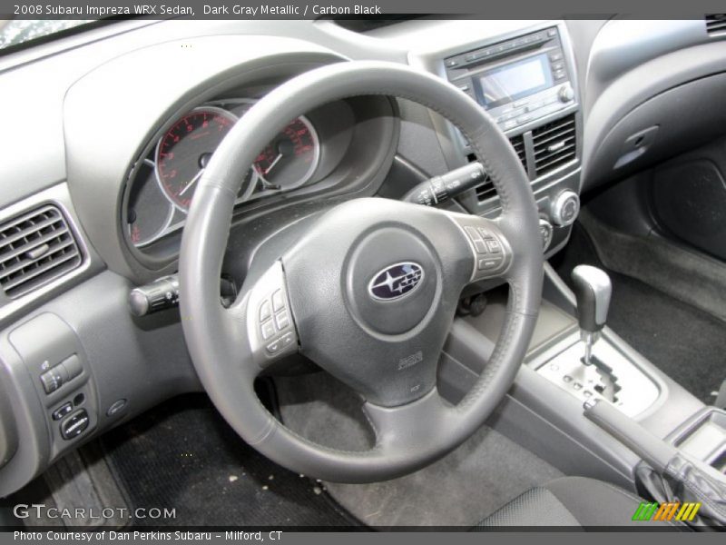 Dark Gray Metallic / Carbon Black 2008 Subaru Impreza WRX Sedan