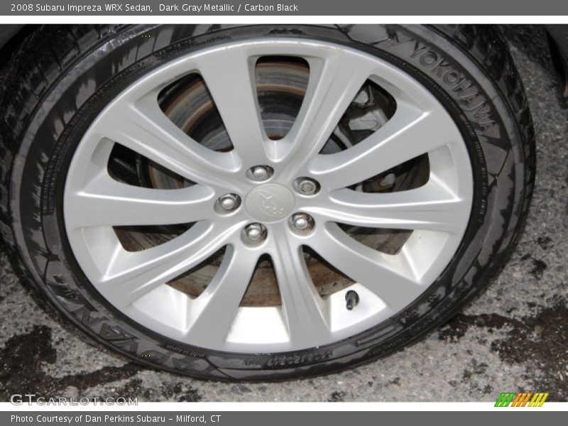 Dark Gray Metallic / Carbon Black 2008 Subaru Impreza WRX Sedan
