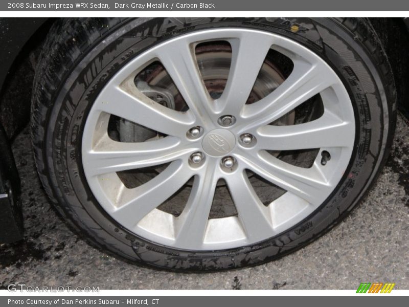 Dark Gray Metallic / Carbon Black 2008 Subaru Impreza WRX Sedan
