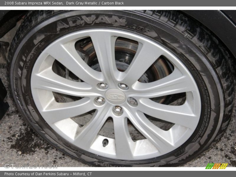 Dark Gray Metallic / Carbon Black 2008 Subaru Impreza WRX Sedan