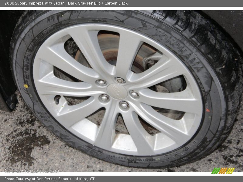 Dark Gray Metallic / Carbon Black 2008 Subaru Impreza WRX Sedan