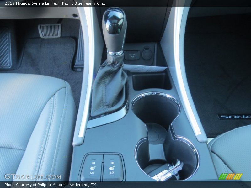 Pacific Blue Pearl / Gray 2013 Hyundai Sonata Limited