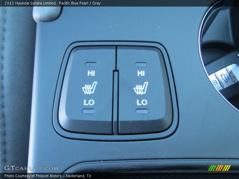 Pacific Blue Pearl / Gray 2013 Hyundai Sonata Limited