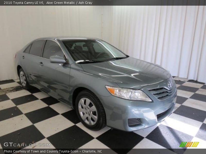 Aloe Green Metallic / Ash Gray 2010 Toyota Camry LE V6