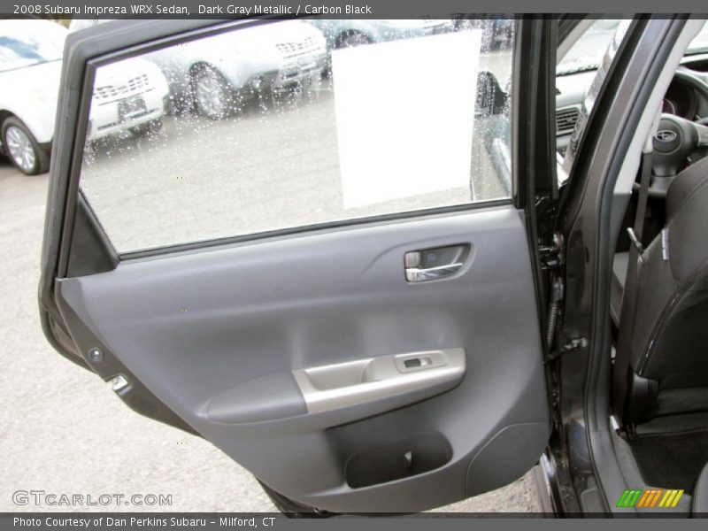 Dark Gray Metallic / Carbon Black 2008 Subaru Impreza WRX Sedan
